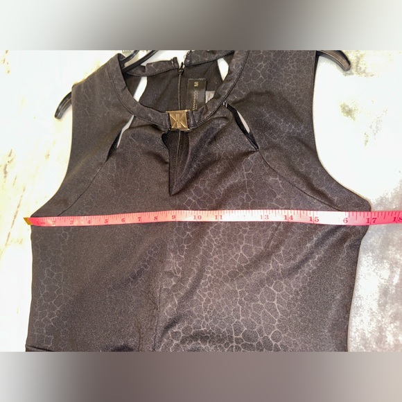 EUC Kardashian‎ Collection Size Medium Elegant Black Sleeveless Mini Dress - Picture 9 of 11